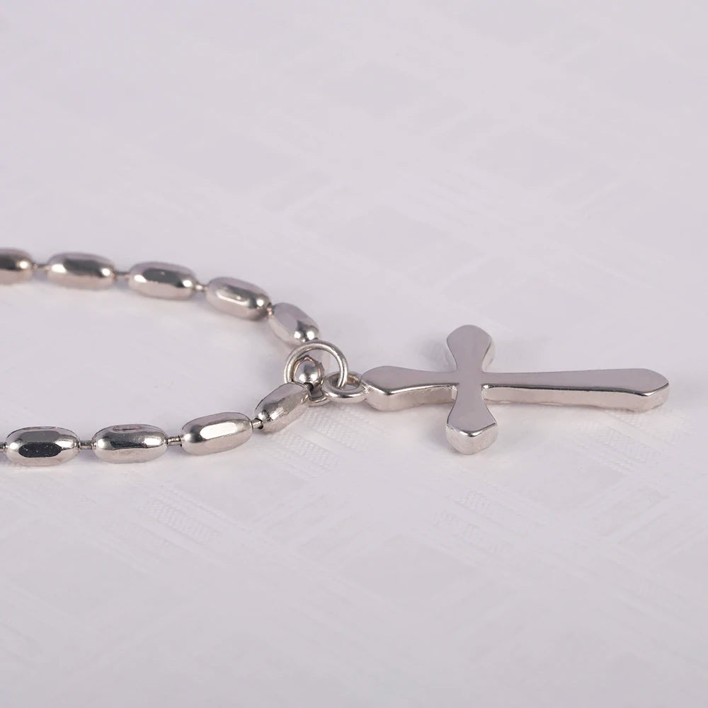 Sterling Silver Cross Pendant Necklace Couples Unisex USA Ship