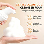 150ml Turmeric Vitamin C Cleanser Foam Gentle Face Wash Brightening Moisturizing Cleanser for Deep Pore Cleansing Skin Care mbzr