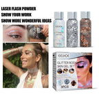 Body Glitter Gel Sequins Long Acting Face Eyes Hair Prom Party Mermaid Scales Not Easy To Take Off Makeup mbzr