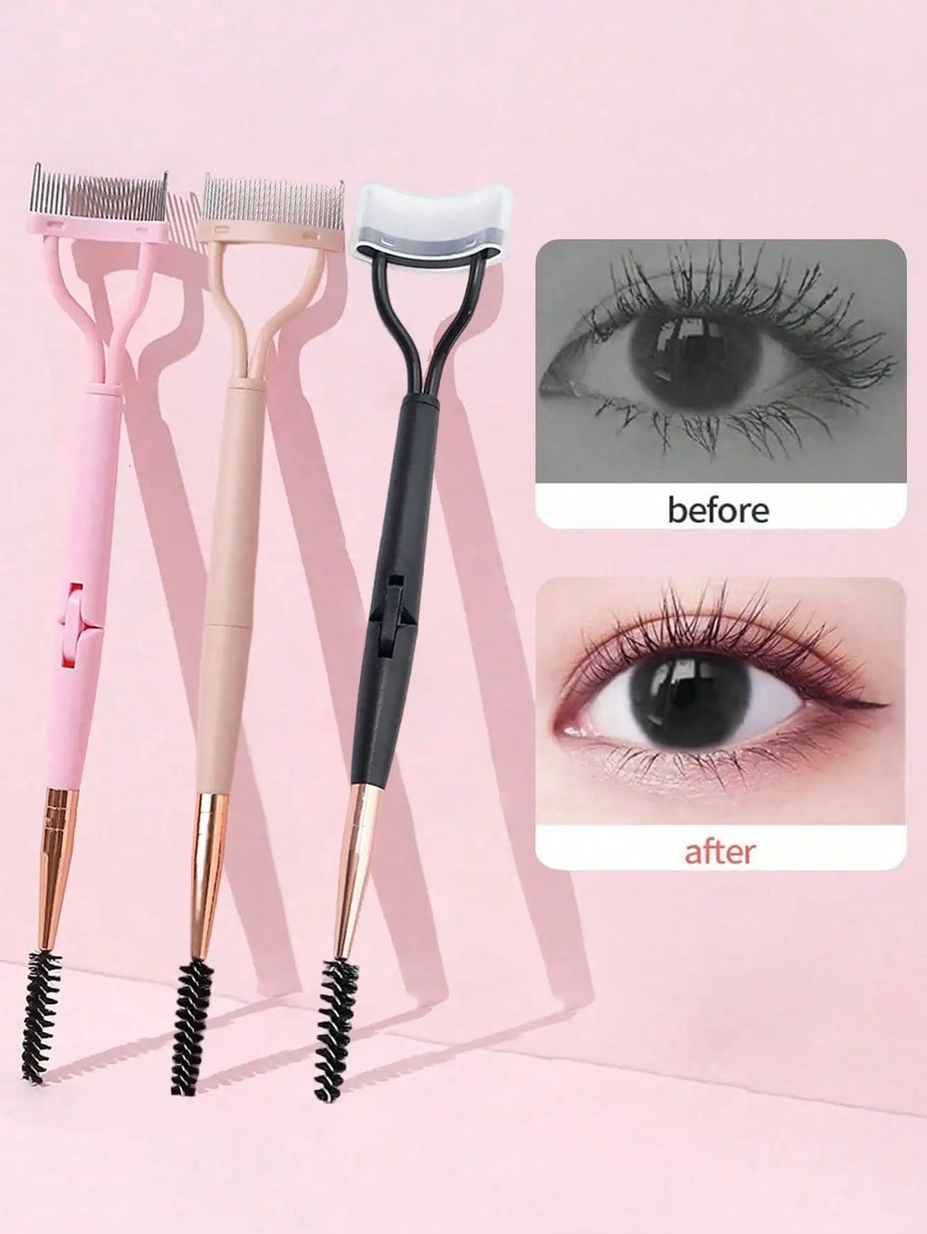 4 Pieces/Set Of Multi-Functional Eye Makeup Tools, Silicone Eyeliner Template, Mascara Mask Eyeshadow Applicator, Lipstick Applicator, Guide Wing Eyeliner Tool, Nose Cleaner, Blackhead Brush, Suitable For Beginners Silicone E mbzr