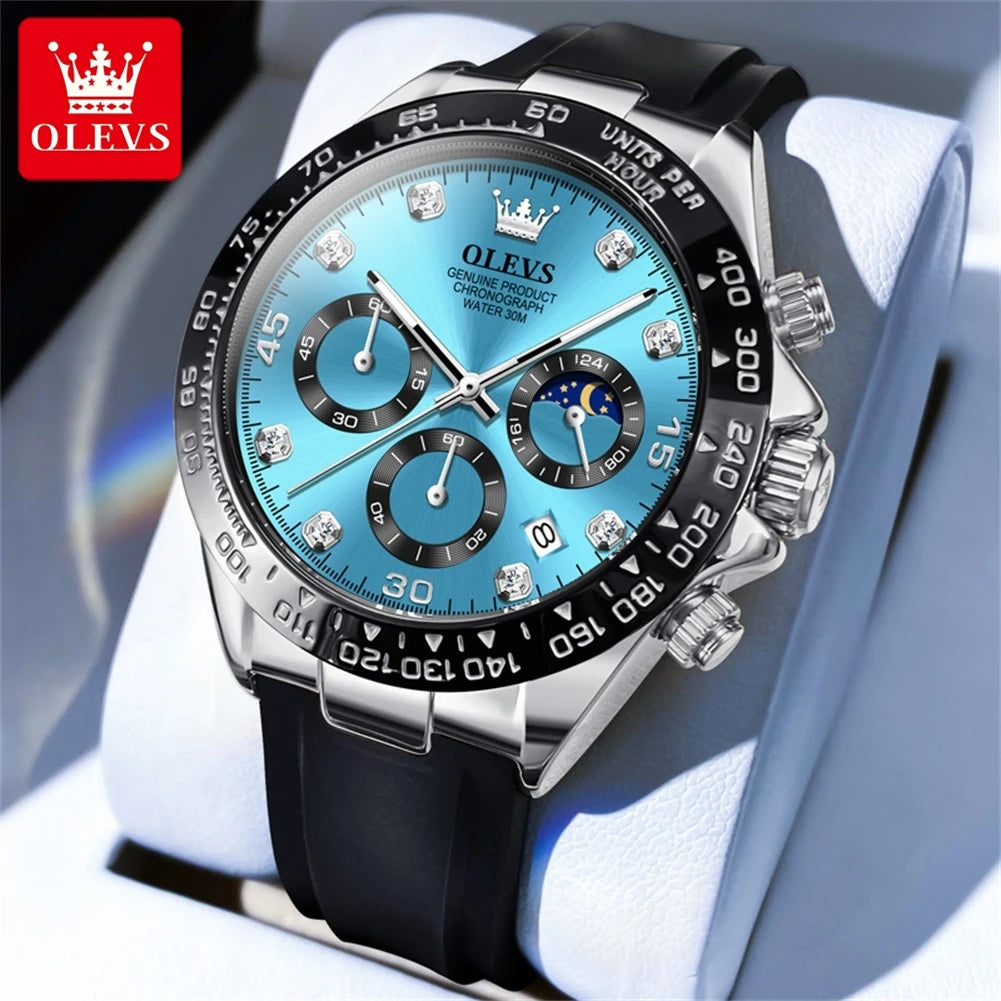 OLEVS 2875 Luxury Men Watch Quartz Man Watches Waterproof Luminous Top Brand Watch for Men Date Chronograph Sport Wristwatch mbzr