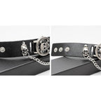 Punk Skull Men's Wrist WatchandWomen's Watch, Skull Flip Cover Watch, Skull Ornament+Chain Elements, Fashion for Cosplay Lovers mbzr