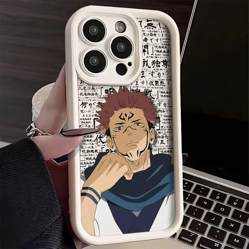 Anime Jujutsu Kaisen Phone Case For IPhone 17 16 15 14 13 12 11 pro 16 plus Cover