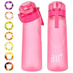 1pc Air Water Bottle with 1pc Random Flavor Pods Portable Transparent with Straw Leak Proof Suitable for Outdoor Sports mbzr