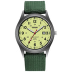 Fashion Mens Watches Luminous Hands Clock Luxury Military Sports Calendar Quartz Wristwatch Men Casual Nylon Watch Reloj Hombre mbzr