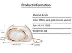 Fashion Handbag Gold Color Luxury Evening Banquet Clutch Purse mbzr