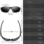 Sports Polarized Sunglasses for Men Lightweight Night Vision Male Shades Cycling Driving Fishing Fashion Mirror Sunglass De Sol mbzr