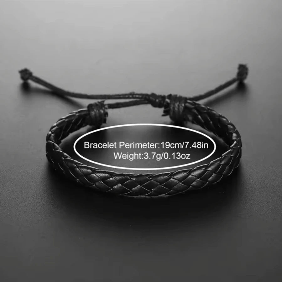 3PCS/Set Men Business Watches Casual Leather Band Analog Male's Quartz Watch Necklace Bracelet Set mbzr