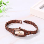 Women Quartz Watch Oval Case Stainless Steel Strap Waterproof Bracelet Watch Diamond Scale Elegant Fashion Valentine's Day Gife mbzr