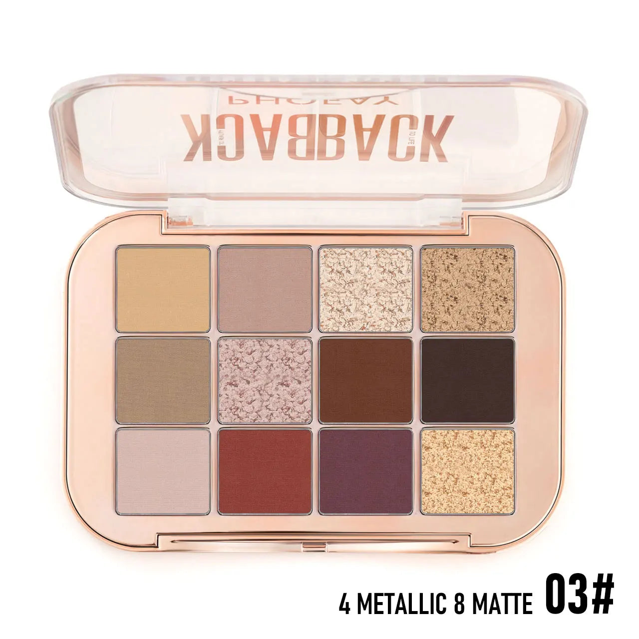 12-Color Eyeshadow Palette with Pearl, Fine Sparkle, Layerable Shimmer, Bright Glitter, and Vibrant Colors New mbzr