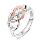 MULA Original 925 Sterling Silver Rings High Quality Eternal Love Rings For Women Lady Wedding Band Party Fashion Jewelry Gift