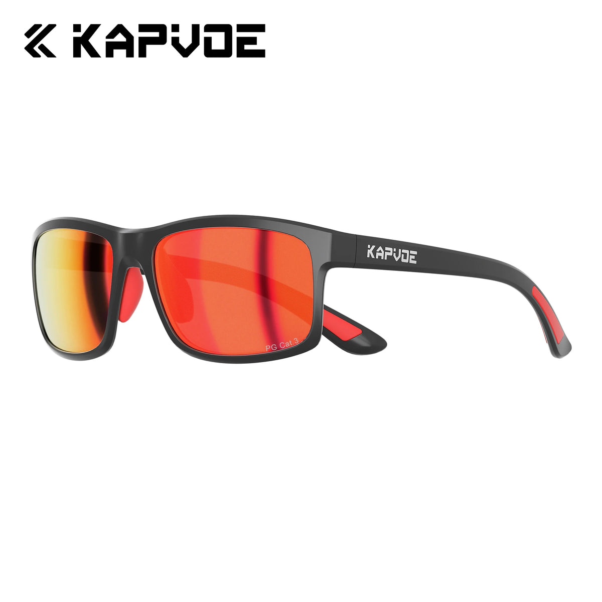 KAPVOE Anti-Glare Polarized Cycling Sunglasses Fashion Men Women Ultralight Fishing Glasses MTB Bicycle Marathon Sports Glasses Large-Frame Sports Running UV400 Goggles
