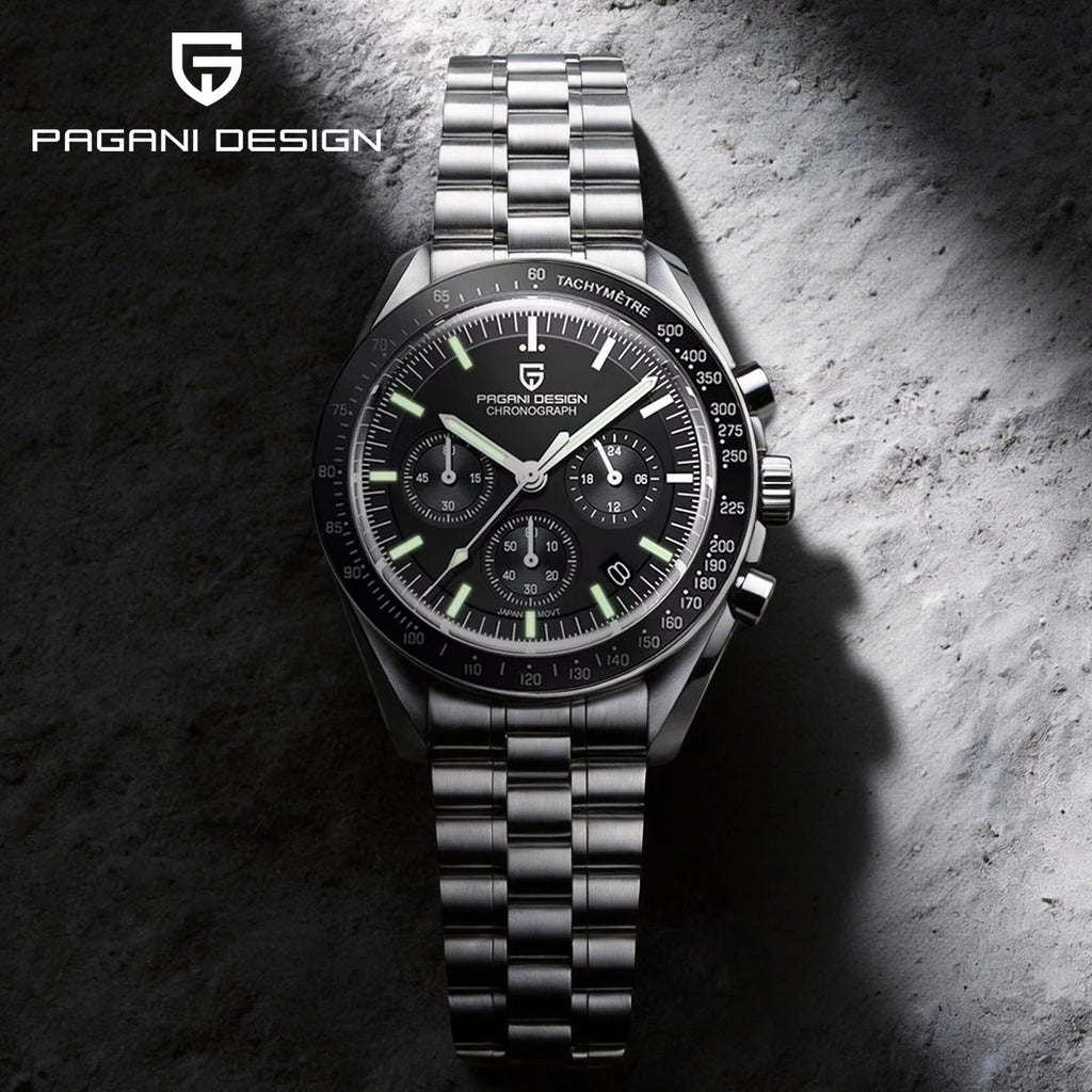 PAGANI DESIGN 2026 New Men's Watches Top Luxury Quartz Watch For Men Auto Date Speed Chronograph AR Sapphire Mirror Wrist watch