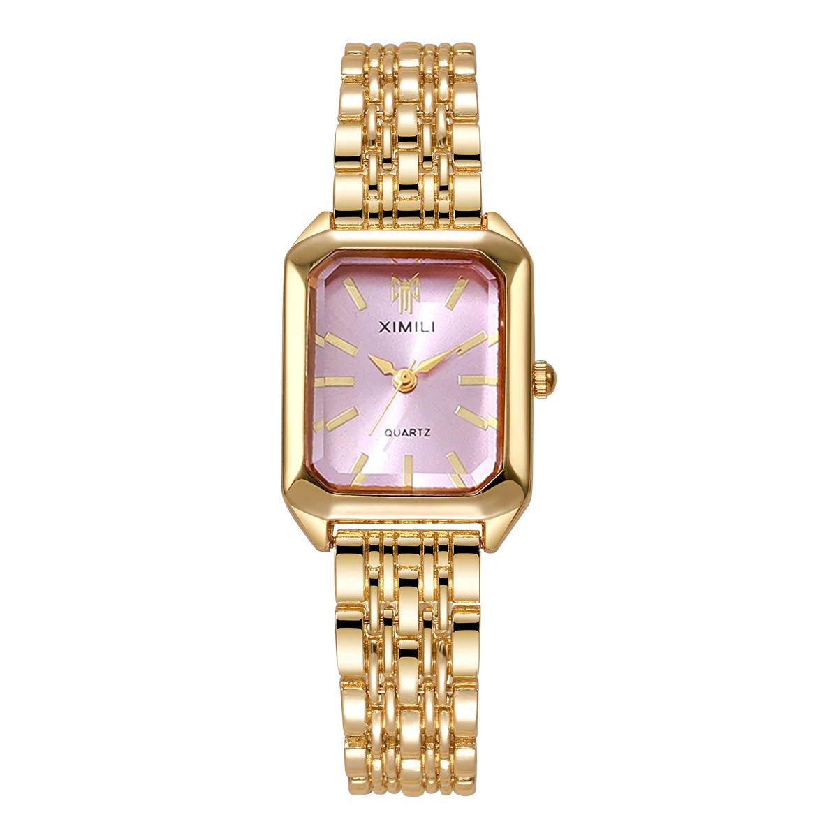 1/2/4PCS Luxury Women Watches Fashion Rectangle Woman Quartz Watch Stainless Steel Band Wristwatches Reloj Mujer（Without Box） mbzr