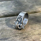 Bold Statement Skull Ring For Men - Solid Steel Vintage Design, Gothic Motorcycle & Punk Rock Jewelry