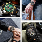 REWARD Luxury Sport Men Quartz Watch Man Wristwatch Chronograph Silicone Strap Waterproof Luminous Hands Date Men's Watches