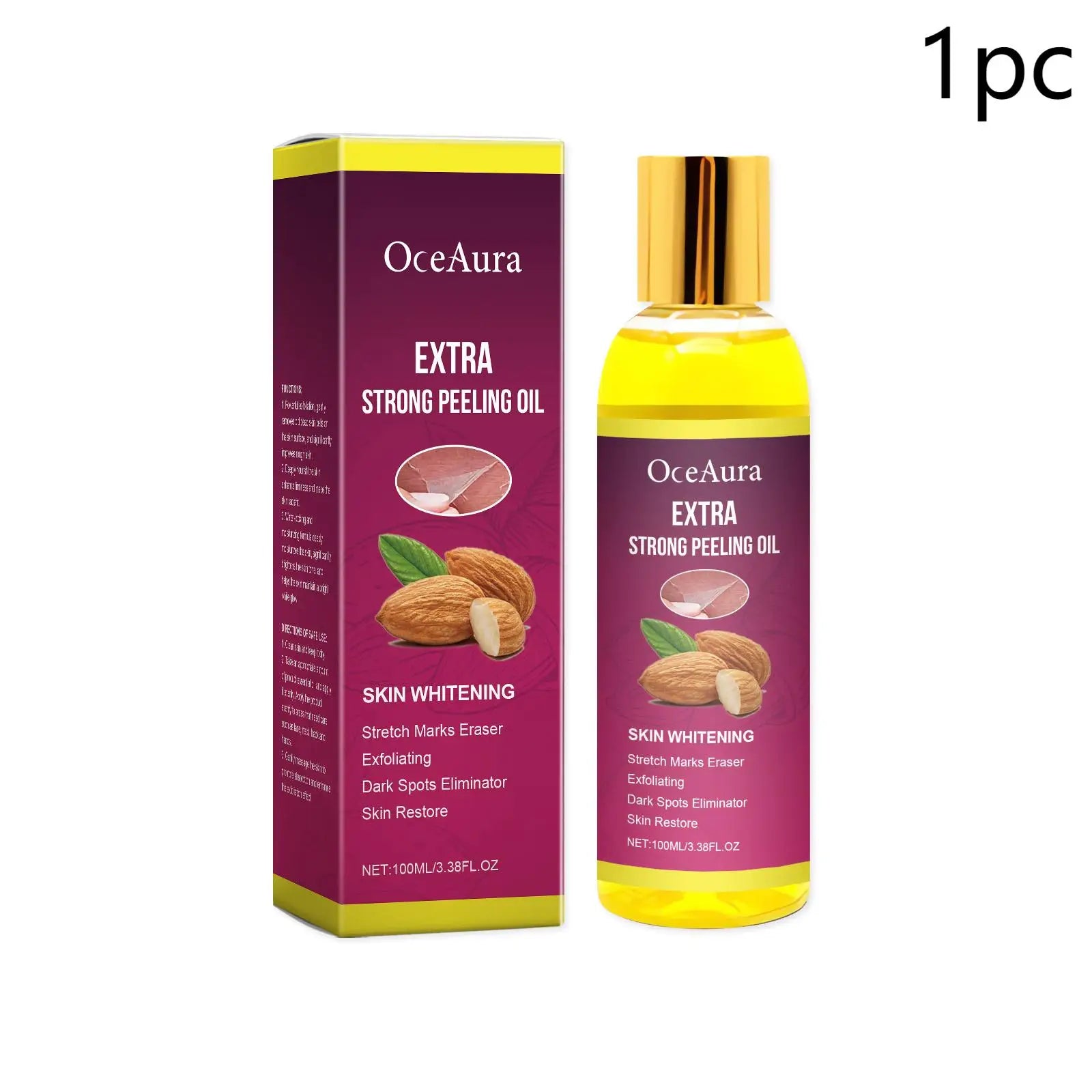 Body Exfoliating Oil, Cleansing & Nourishing Dry Skin Care, Polishing Treatment for Glowing Skin mbzr