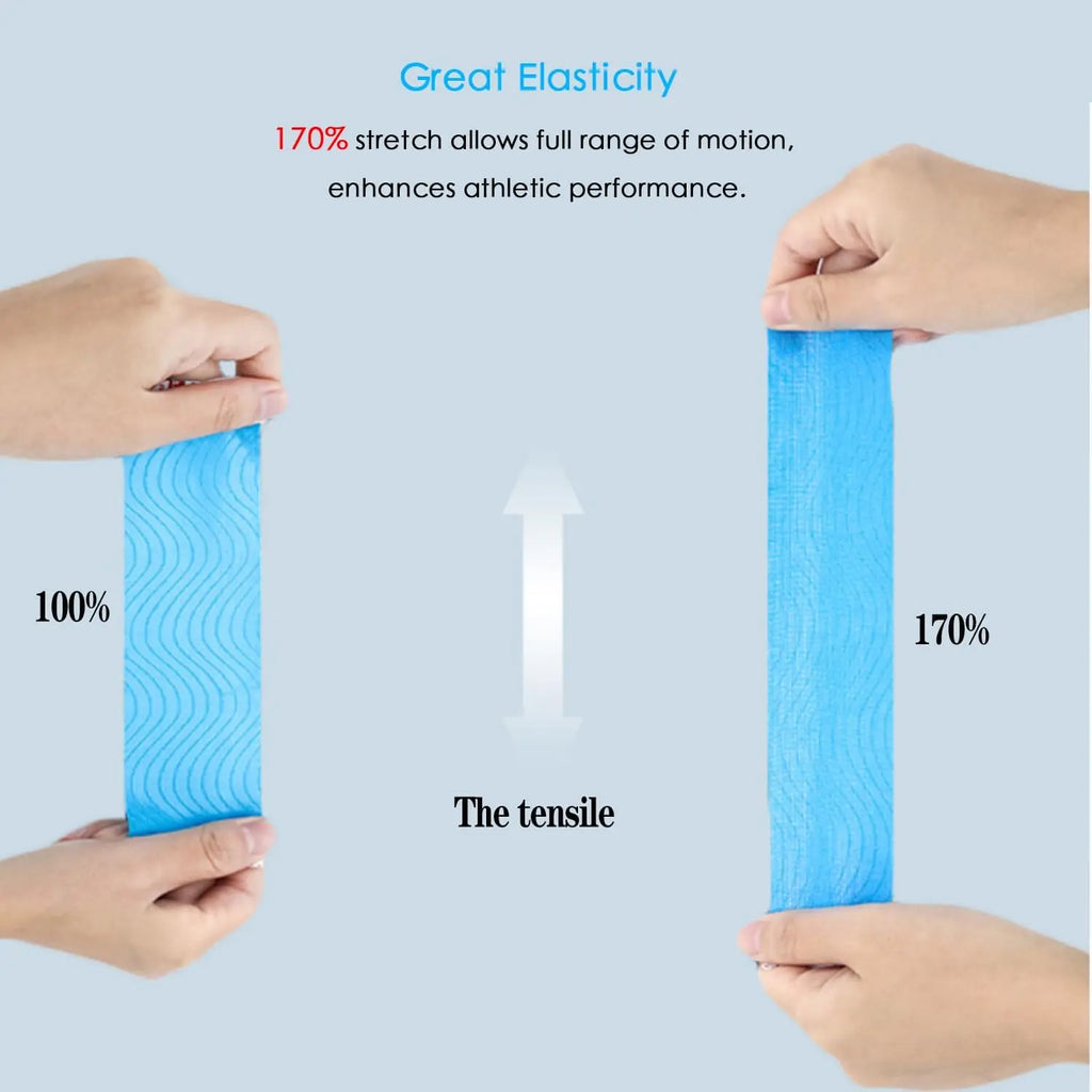 40/80 Strips Kinesiology Tape Cotton Elastic Precut Athletic Tape for Support Athletic Tape for Knees Muscle Strain Relief mbzr