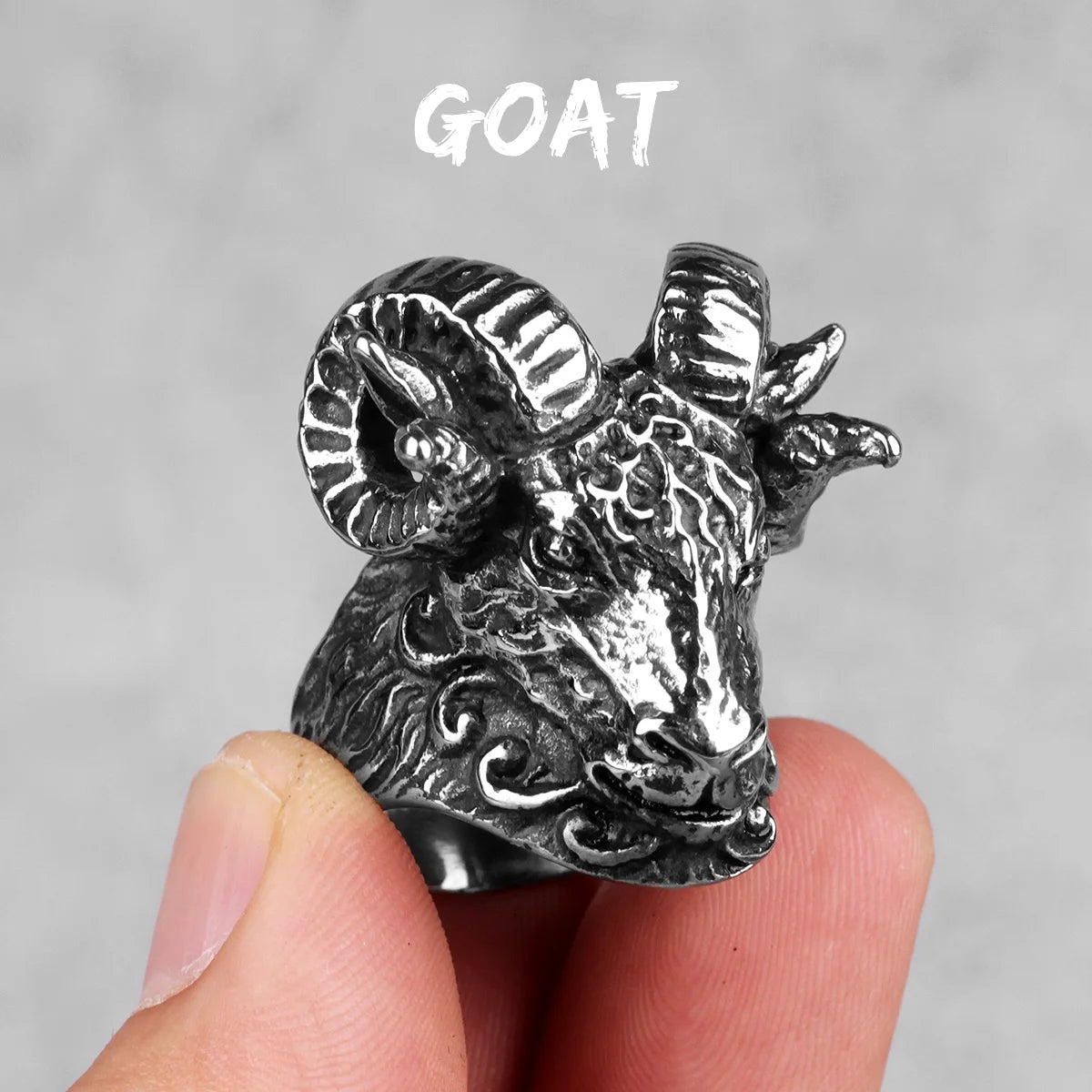 Stainless Steel Animal Rings Eagle Dog Dragon Bird Snake Hip Hop Trendy