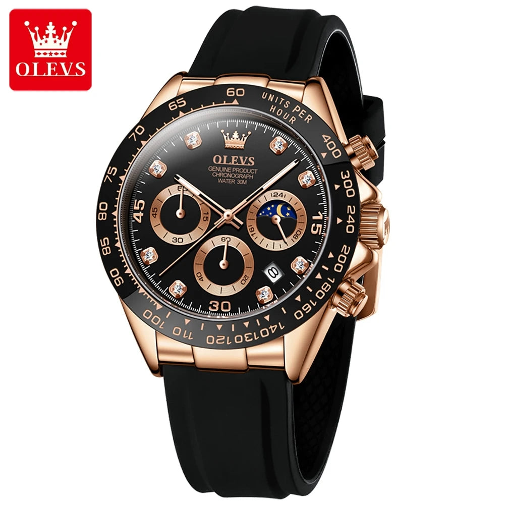 OLEVS 2875 Luxury Men Watch Quartz Man Watches Waterproof Luminous Top Brand Watch for Men Date Chronograph Sport Wristwatch mbzr