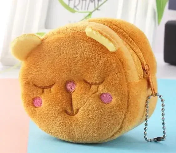 1PC Cute Coin Purse Zipper Change Purse with Keychain Small Headphone Lipstick Bag Mini Wallet Money Bag