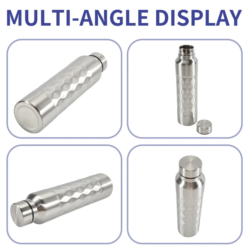 1000Ml Single-Wall Stainless Steel Water Bottle Gym Sport Bottles Portable Cola Beer Drink Bottle mbzr