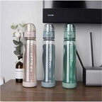 Sports Water Bottle with Straw, Leak-proof Portable Tritan Flask, BPA Free, 500ml Outdoor Gym Drinkware mbzr