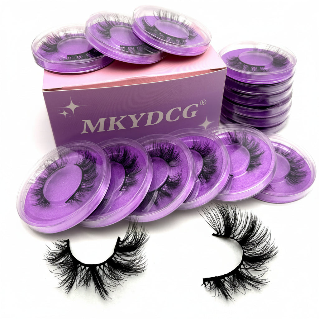 16 Pairs 3 Styles Wispy Faux Mink False Eyelashes Mixed Dramatic Thick Curled Fluffy Strip lashes Multipack for Eyes Makeup Sets mbzr