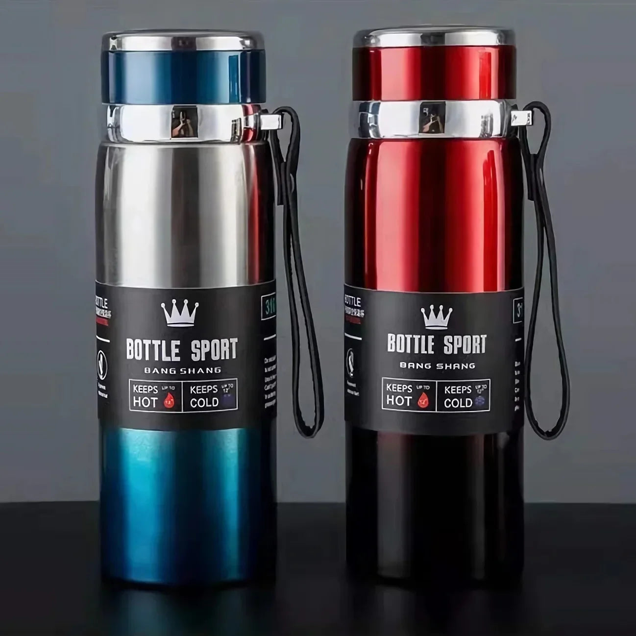 1L Thermal Water Bottle Keep Cold and Hot Water Bottle Thermos for Water Tea Coffee Vacuum Flasks Stainless Steel Thermos Bottle mbzr