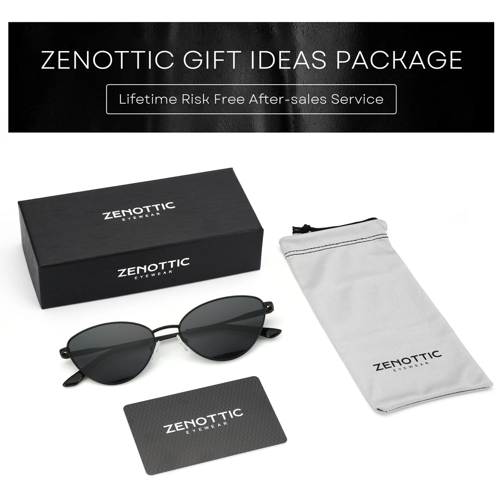 ZENOTTIC Cat Eye Sunglasses UV400 Polarized Fashion Glasses Trendy Style Woman Sunglass