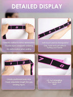 1pc Yoga Elastic Band, Professional Gymnastics Stretch Resistance Band, Fitness Resistance Band, Suitable For Yoga Stretching Strap, Ballet, 8-Shape Dance Elastic Band, Digital Extension Band, Pilates, Gymnastics And Dance El mbzr