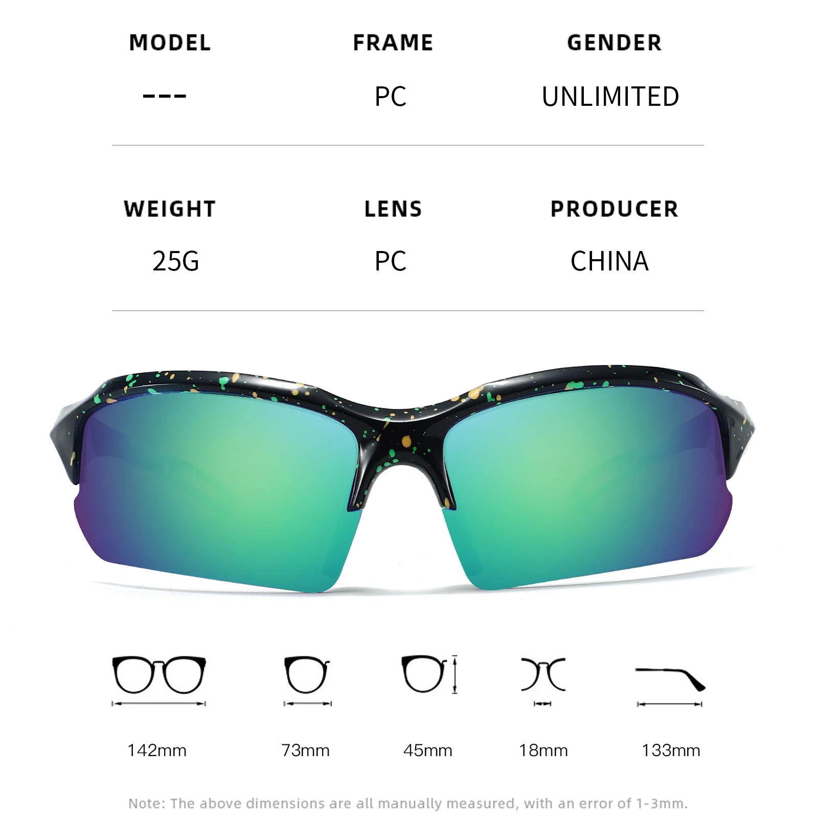 UV400 Sport Sunglasses for Cycling & Outdoor Activities