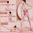 Figure 8 Resistance Band for Women and Men, Silicone Pull Rope with Non-Slip Handles, Arm Back Shoulder and Chest Workout Band for Home Gym Yoga Pilates mbzr