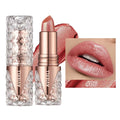 Quicksand Gold Lipstick Fine Glitter lipstick, Moisturizing Silky Mermaid Girl Pink, Long-Lasting Waterproof Grapefruit Orange mbzr