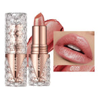 Quicksand Gold Lipstick Fine Glitter lipstick, Moisturizing Silky Mermaid Girl Pink, Long-Lasting Waterproof Grapefruit Orange mbzr