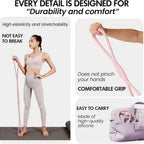 Resistance Bands with Handles,Figure 8 Resistance Band Elastic Fitness Bands Exercise Band for Home Yoga Gym Workout mbzr
