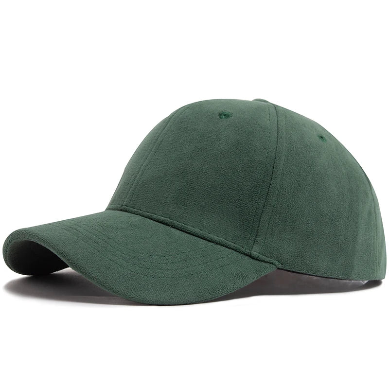 Suede Baseball Caps Solid Fashion Outdoors Casual Travel Sun Visor Hat Multicolour Unisex