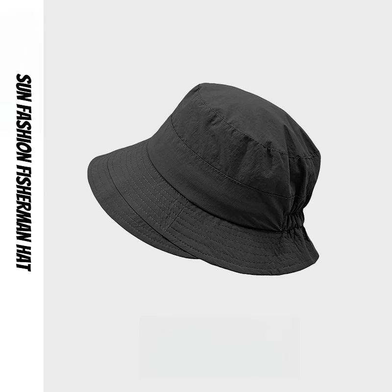 1pc Japanese Style Fisherman Hat for Women Sun-Proof UV Protection Sun Hats Quick-Drying Camping Alpine Cap Bucket Hat