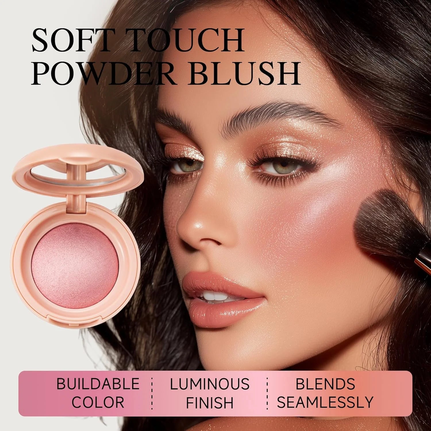 PHOFAY  Rare Beauty Powder Highlighter Blush Water Light Shimmer Waterproof Long Last Face Illuminator Brighten Light Liquid Highlighter mbzr