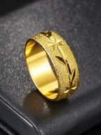 1 Piece Stainless Steel Fashion Ring, Unisex Couples Ring For Wedding, Holiday, Everyday Wear
