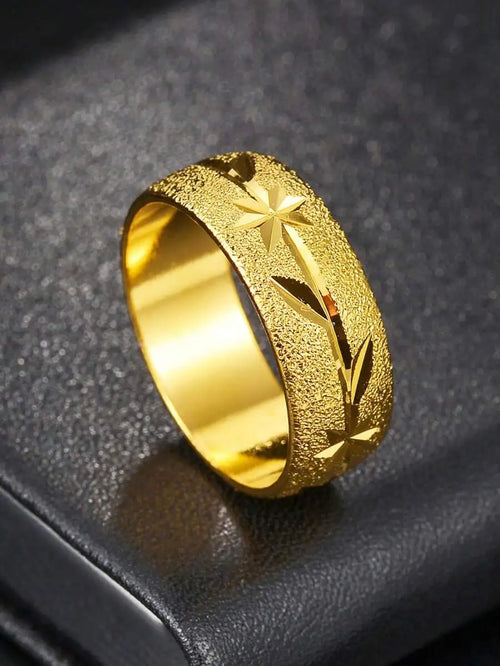 1 Piece Stainless Steel Fashion Ring, Unisex Couples Ring For Wedding, Holiday, Everyday Wear