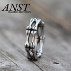 Stainless Steel Vintage Rock Hip Hop Bones Rings Unisex