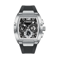 Mark Fairwhale Fashion Large Tonneau Case Man's watch Quartz  Waterproof Luminous Multifunctional Chronograph Sport Watches for man