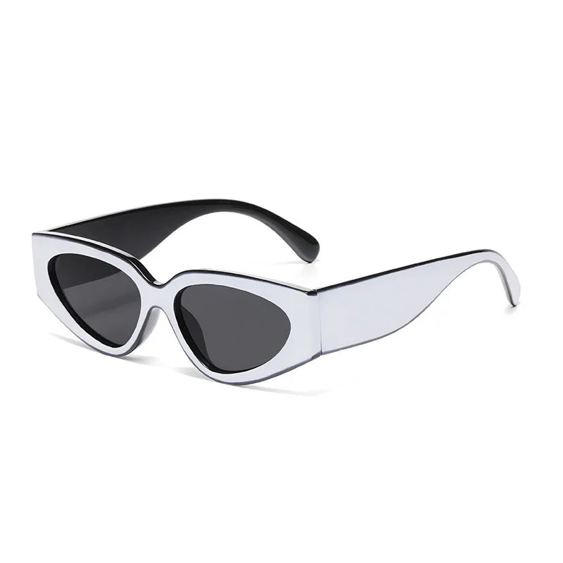 Vintage Patchwork Cat Eye Gradient UV400 Sunglasses Women