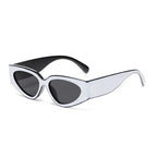 Vintage Patchwork Cat Eye Gradient UV400 Sunglasses Women