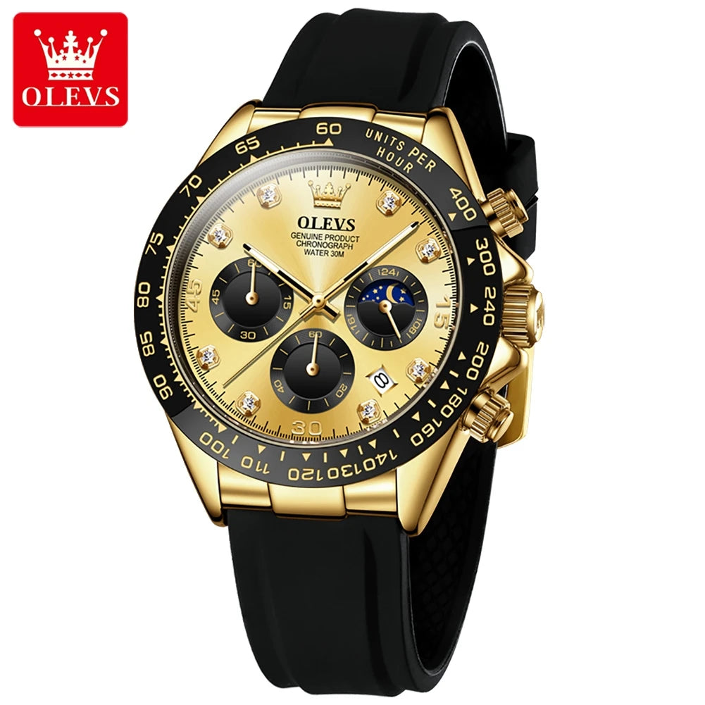 OLEVS 2875 Luxury Men Watch Quartz Man Watches Waterproof Luminous Top Brand Watch for Men Date Chronograph Sport Wristwatch mbzr
