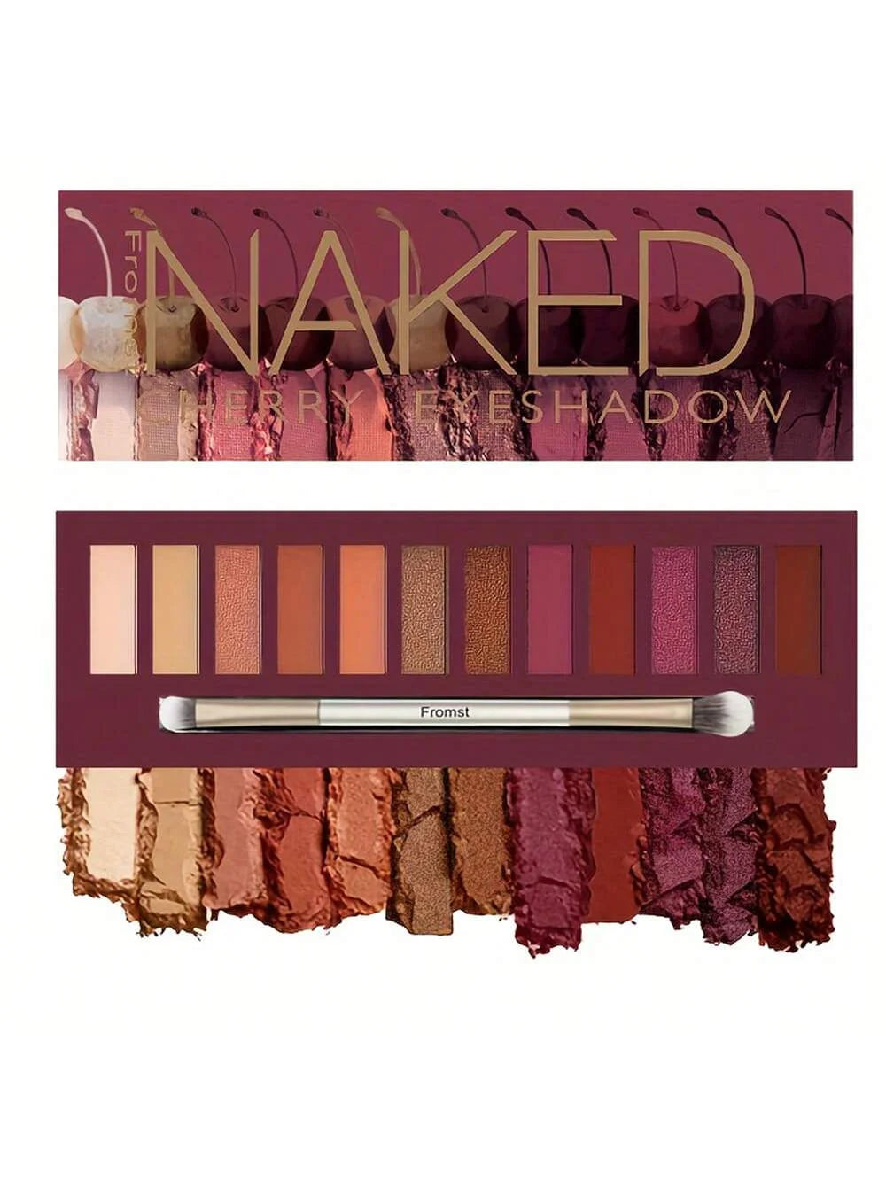 Eyeshadow Palette Mirror Packaging Pearlescent Shimmer Long-lasting Easy to Apply mbzr