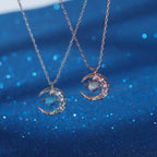 LATS Star Moon Pendant Necklaces for Women Simple Clavicle Chain Fashion Jewelry Accessories