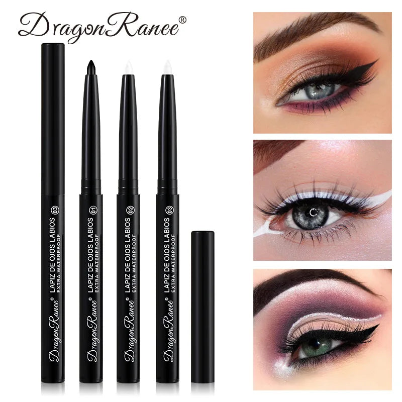 Matte/Pearlescent Eyeliner Gel Pencil Smooth Waterproof White Black Eye Liner Lying Silkworm Pen Cream Makeup for Eyes mbzr