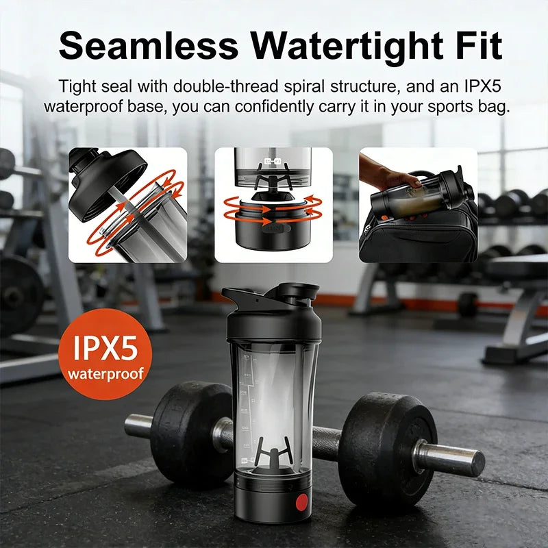 large capacity Electric Protein Shaker Mixing Cup Automatic Self Stirring Water Bottle Mixer Type-C interface mbzr